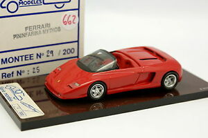 【送料無料】ホビー　模型車　車　レーシングカー モデルフェラーリミトスmog modeles resine 143 ferrari mythos pininfarina