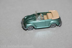 【送料無料】ホビー　模型車　車　レーシングカー フォルクスワーゲンビートルカブリオレメタリックグリーンスケールwiking 333 vw coccinelle cabriolet vert metallique echelle h0
