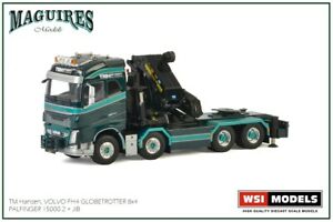 【送料無料】ホビー　模型車　車　レーシングカー モデルハンセンボルボグローブトロッター×wsi models tm hansen; volvo fh4 globetrotter 8x4 palfinger 150002 foc