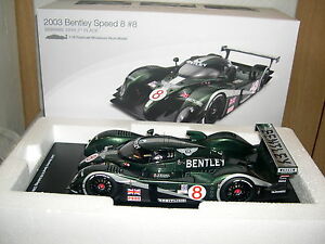 【送料無料】ホビー　模型車　車　レーシングカー ベントレースピードセブリングtsm 2003 bentley speed 8 no 8 sebring 24h 3rd place reftsm131811r