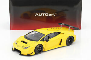 【送料無料】ホビー　模型車　車　レーシングカー ランボルギーニautoart 81528 lamborghini huracan gt3 2015 jaune 118