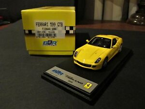 【送料無料】ホビー　模型車　車　レーシングカー フェラーリrare ferrari 599 gtb fiorano 2006 bbr 143 yellow bbr183b
