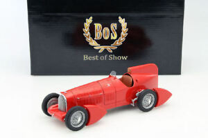 【送料無料】ホビー　模型車　車　レーシングカー アルファロメオタイポスクワッティングモデルモデルalfa romeo typo b p3 aerodinamica red 118 model bos model｜hokushin