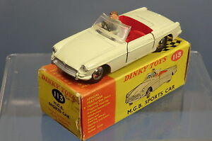 【送料無料】ホビー　模型車　車　レーシングカー ビンテージモデルスポーツボックスvintage dinky toys modele 113 mgb voiture sport vn en parfait etat, dans sa boite