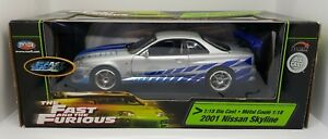 【送料無料】ホビー　模型車　車　レーシングカー スカイラインertl joyride fast et furious 2001 nissan skyline r34 118