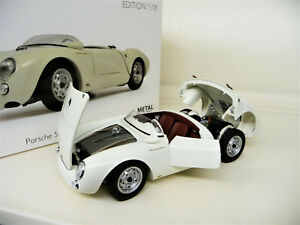 【送料無料】ホビー　模型車　車　レーシングカー モデルポルシェスパイダーホワイトホワイト118 schuco porsche 550 a spyder white blanc neuf 31,187円