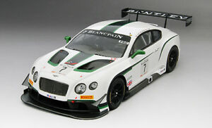 【送料無料】ホビー　模型車　車　レーシングカー グアテマラ＃ブランパンシルバーストーンtrue scale bentley gt3 7 blancpain gt silverstone winner 2014 118｜hokushin