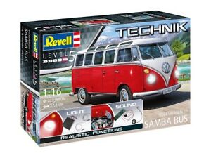 【送料無料】ホビー　模型車　車　レーシングカー フォルクスワーゲンサンババスrevell technique 00455 116 volkswagen t1 samba bus neuf｜hokushin