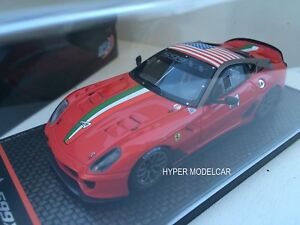 【送料無料】ホビー　模型車　車　レーシングカー モデルフェラーリ＃ホームステッドマイアミレッドbbr models 143 ferrari 599xx 4 homestead miami 2010 red art bbrc42a