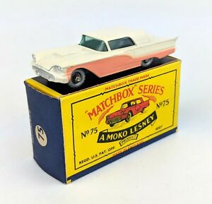 【送料無料】ホビー　模型車　車　レーシングカー マッチモコフォードサンダーバードボックスmatchbox moko 75 a ford thunderbird spw type b5 boxed｜hokushin 32,487円