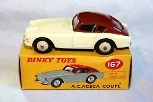 【送料無料】ホビー　模型車　車　レーシングカー オリジナルボックスdinky 167 ac aceca exceptional in good original box
