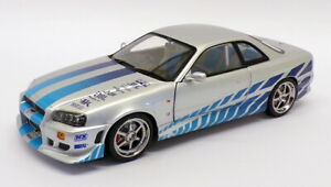 【送料無料】ホビー　模型車　車　レーシングカー スケールブライアンスカイラインgreenlight 118 scale 19041 brians 99 nissan skyline gtr bnr34 fast amp; furious