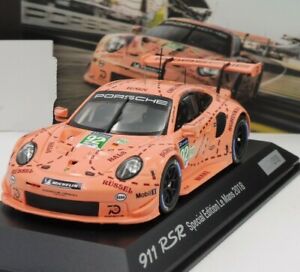 送料無料 ホビー 模型車 車 レーシングカー ポルシェルマンピンクブタスパークporsche 911 Gt3 Rsr 24h Le Mans 18 Winner Pink Pig 143 Spark Limited Pressclubvartha Com