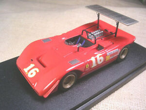 貨物輸送無料 業余 パタンオートモビル 車 レーシング鉄道車両 フェラーリアメリカクリスアモンリーダーモデルferrari 612 Canam Road America 1969 Chris Amon Leader Model 143 Bestglycol Com