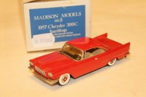 【送料無料】ホビー　模型車　車　レーシングカー クライスラーマディソンモデルchrysler 300c hardtop rouge 1957 madison models 143｜hokushin