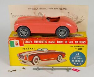 【送料無料】ホビー　模型車　車　レーシングカー アメリカキットイタリアフェラーリボックスオンideal toy corporation usa 3084 italienne ferrari construit kit cret annees 1950