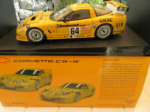 【送料無料】ホビー　模型車　車　レーシングカー コルベットルマンボックスオートアートcorvette c5 r le mans 2001 auto art 118 n 64 excellent etat en boite