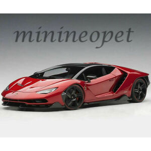 【送料無料】ホビー　模型車　車　レーシングカー ランボルギーニモデルロッソメタリックレッドautoart 79112 lamborghini centenario 118 model car rosso efesto metallic red