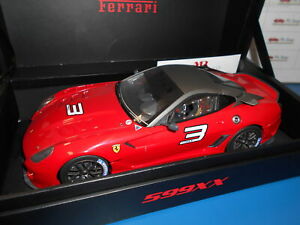 【送料無料】ホビー　模型車　車　レーシングカー コレクションモデルフェラーリ＃ロッソmrfe02 by mr collection models ferrari 599xx 3 rosso 118
