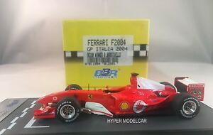 【送料無料】ホビー　模型車　車　レーシングカー モデルフェラーリグランプリグランプリイタリアバリチェロbbr model 143 f1 ferrari f2004 gp 2 gp italia winner r barrichello 2004 bg288