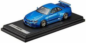 【送料無料】ホビー　模型車　車　レーシングカー イグニッションモデルスケールアップミニチュアignition model 143 echelle haut secret gtr bnr34 bleu voiture miniature｜hokushin