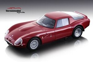 【送料無料】ホビー　模型車　車　レーシングカー アルファロメオレッドバージョンモデルalfa romeo tz2 1965 press version red 118 model tecnomodel