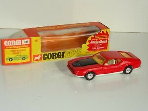 【送料無料】ホビー　模型車　車　レーシングカー コーギージェームスボンドフォードマスタングcorgi 391 james bond ford mustang 007 249｜hokushin