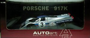 【送料無料】ホビー　模型車　車　レーシングカー オートアートポルシェｋauto art a80034 porsche 917 k 118