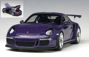 【送料無料】ホビー　模型車　車　レーシングカー ポルシェグアテマラダイカストmodellino auto scala 118 autoart porsche 991 gt3 rs diecast modellismo
