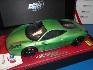 【送料無料】ホビー　模型車　車　レーシングカー フェラーリイタリアマットグリーンbbrrcdl02 by bbr ferrari 458 italia 2009 matt green 118