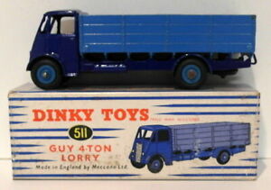 【送料無料】ホビー　模型車　車　レーシングカー ビンテージトロッコトーンvintage dinky 511 guy 4 ton lorry blue