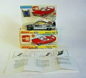 【送料無料】ホビー　模型車　車　レーシングカー オリジナルdinky 108 sams voiture, pratiquement parfait etat dans comme neuf boite dorigine