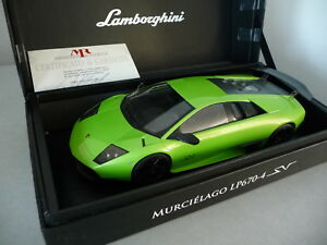 【送料無料】ホビー　模型車　車　レーシングカー ランボルギーニムルシエラゴシーグリーングリーンコレクションlamborghini murcielago lp6704 sv verte green mr collection 118