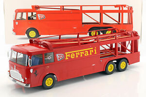 【送料無料】ホビー　模型車　車　レーシングカー フィアットフェラーリトラックレースfiat bartoletti 3062 camion ferrari jcb course rouge 118 norev｜hokushin