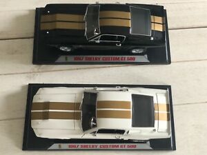【送料無料】ホビー　模型車　車　レーシングカー カスタムセットset of 2 1967 shelby gt500 custom eleanor 118｜hokushin