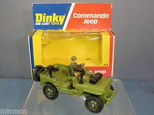 【送料無料】ホビー　模型車　車　レーシングカー ボックスモデルジーププロトタイププラスチックdinky toys modele 6i2 commando jeep rare plastique prototype en parfait etat, dans sa boite