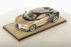 【送料無料】ホビー　模型車　車　レーシングカー コレクションブガッティカイロンシルクブラウンカーボンショーケースmr collection bugatti chiron silk brown carbon with showcase 118｜hokushin