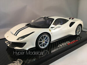 【送料無料】ホビー　模型車　車　レーシングカー モデルフェラーリホワイトアートbbr models 118 ferrari 488 pista 2018 white artp1814f