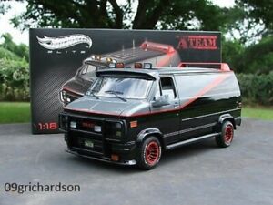【送料無料】ホビー　模型車　車　レーシングカー ホイールエリートバチームファンボックスnouvelle annoncehot wheels elite 118 1983 gmc vanduraba baracusateam van entierement neuf dans sa boite