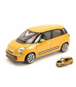 【送料無料】ホビー 模型車 車 レーシングカー フィアットイエローfiat 500l 2013 yellow 124