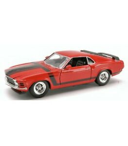 【送料無料】ホビー　模型車　車　レーシングカー フォードムスタングボスford mustang boss 302 1970 red 124