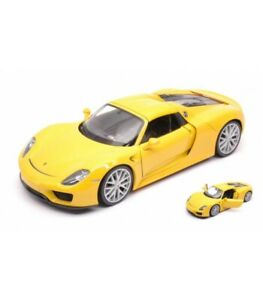 【送料無料】ホビー 模型車 車 レーシングカー ポルシェスパイダーハードトップイエローporsche 918 spyder hard top 2013 yellow 124