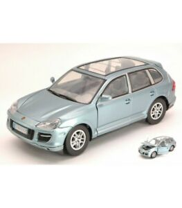 【送料無料】ホビー　模型車　車　レーシングカー ポルシェカイエンターボporsche cayenne turbo 2008 silverblue 124