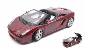 【送料無料】ホビー　模型車　車　レーシングカー ランボルギーニガヤルドスパイダーダークレッドモデルlamborghini gallardo spyder 2008 dark red 118 model maisto