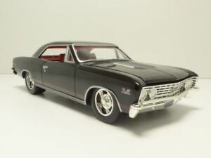【送料無料】ホビー　模型車　車　レーシングカー シボレーブラックchevrolet chevelle ss 1967 noir 124