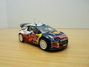 【送料無料】ホビー　模型車　車　レーシングカー シトロエンモンテカルロラリーヒルボネンcitroen ds3 wrc 2012 4eme rallye monte carlo 143 m hirvonen