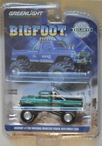 送料無料 ホビー 模型車 車 レーシングカー ビッグフット モンスタートラックフォードマシングリーン Siteleco Fr