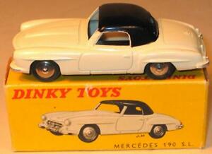【送料無料】ホビー　模型車　車　レーシングカー フランスoメルセデスベンツfrench dinky toys no 24 h mercedes benz 190sl en noir et blanc 195859 excellent｜hokushin
