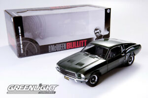 【送料無料】ホビー　模型車　車　レーシングカー フォードムスタング118 1968 ford mustang gt bullitt, greenlight｜hokushin