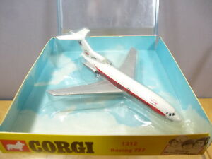 【送料無料】ホビー　模型車　車　レーシングカー vintage corgi toys model 1312 boeing 727 jet passager avion en parfait etat, dans sa boite｜hokushin